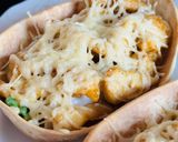Hình bước làm 4 của món Thuyền Taco Gà & Rau Quả