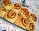 A picture of step 4 of Cinnamon rolls.