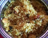 A picture of step 8 of Prawn fried rice.