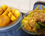 A picture of step 6 of Hari mirch adrek or leemo ka achar.