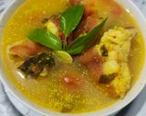 Foto langkah ke 4 dari resep Sup ikan Kerapu Daun Kedondong.