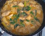 Foto langkah ke 4 dari resep Ayam Tahu Tempe Kuah Santan Kemangi.