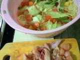 Sup ayam goreng jahe