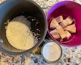 Hình bước làm 1 của món Chè khoai môn