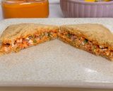 A picture of step 8 of Creamy High Protein Paneer Veggie Sandwich – Fireless & Nutritious in 15 Mins.