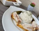 Sajttal, sonkával töltött csirkemell basmati rizzsel recept fázis 4 fotója