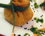 A picture of step 4 of Potli samosas.