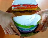 A picture of step 14 of Rainbow cake.