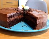A picture of step 5 of Chocolate fudge cake.