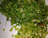 A picture of step 2 of Chana aloo mix chat.