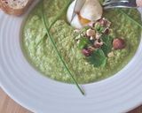 Une image de l'étape 2 de Gaspacho de brocolis et son œuf mollet.