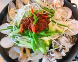 รูปขั้นตอนการทำที่ 4 ของ อาหารทะเลนึ่งรสเผ็ดสูตรเกาหลี+ไทย 해물찜 (แฮมุลจิม) Steamed seafood 🦐🦑style by barbie👩🏼🍳