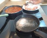 A picture of step 4 of Meatballs in Onion and Tomato Sauce.