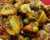 A picture of step 4 of Matar Mushroom.