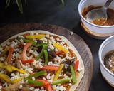 A picture of step 4 of Thin Crust Pizza.