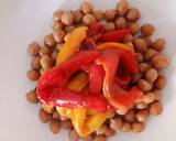 Grilled peppers and roasted chickpeas with tzatziki sauce recipe step 4 photo