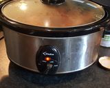 A picture of step 5 of Kleftico (in a slow cooker).