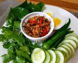รูปขั้นตอนการทำที่ 2 ของ คั่วปลาร้าบองหมูสับ คีโต
