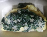 Foto del paso 5 de la receta: Omelette relleno de espinaca