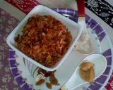 A picture of step 8 of Keralian sweet poha.