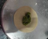 A picture of step 6 of Tuvar paratha.