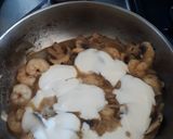 Foto del paso 5 de la receta Salsa blanca con camarones y champiñones😋