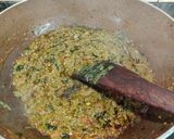 A picture of step 13 of Palak Methi Matar.