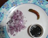 A picture of step 2 of Chaulai / Amaranth Saag.