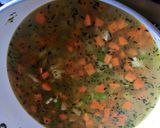 Tárkonyos pulykaleves gazdagon recept fázis 5 fotója