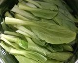 Hình bước làm 3 của món Cải thìa xào dầu hào
