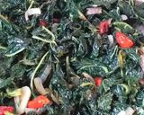 Gambar langkah 7 resipi Sayur Goreng Daun Betik.
