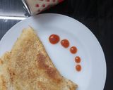 A picture of step 4 of Urad dal dosa.