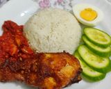 Foto langkah ke 9 dari resep Nasi Lemak Ayam Goreng Mamak.