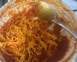 A picture of step 3 of Curly Fettuccine Meatball.