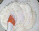 A picture of step 2 of Flag cake without oven.