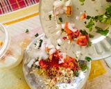 A picture of step 3 of Besan Cheela - paneer stuffed Besan cheela in 15 minutes / Healthy instant morning Breakfast chila.