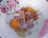 รูปขั้นตอนการทำที่ 2 ของ ไข่ม้วนแฮมไก่