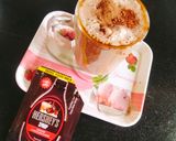 A picture of step 3 of Hershey's chocolate Cocoa 😋 Milk.