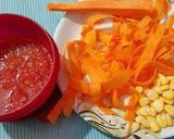 A picture of step 3 of Carrot Peel Corn Cheese Sandwiches.