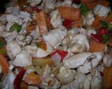 Foto del paso 8 de la receta: Suprema trozada con verduras y arroz a la crema