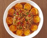 Foto langkah ke 3 dari resep Tofu Masak Jamur Enoki.