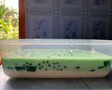 Foto langkah ke 6 dari resep Pudding Susu Buko Pandan.