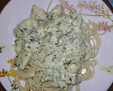 Foto del paso 4 de la receta: Fideos con pollo y crema