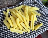 A picture of step 4 of Halloumi and Chips (Vegetarian).