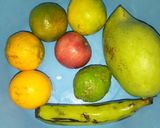 A picture of step 1 of Mixed fruits.