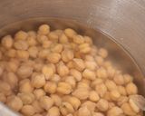 A picture of step 1 of Chana masala (no onion no garlic).