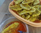 Foto langkah ke 4 dari resep Pisang geprek sambel kemiri #CABEKU #PisangGaul.