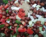 A picture of step 4 of Chana & cucumber salad.