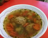 Sertésmájgombócos leves recept fázis 3 fotója