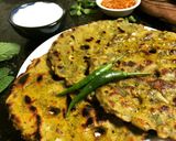 A picture of step 3 of Mint Thalipeeth.